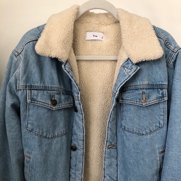 Tna aritzia lined jean jacket